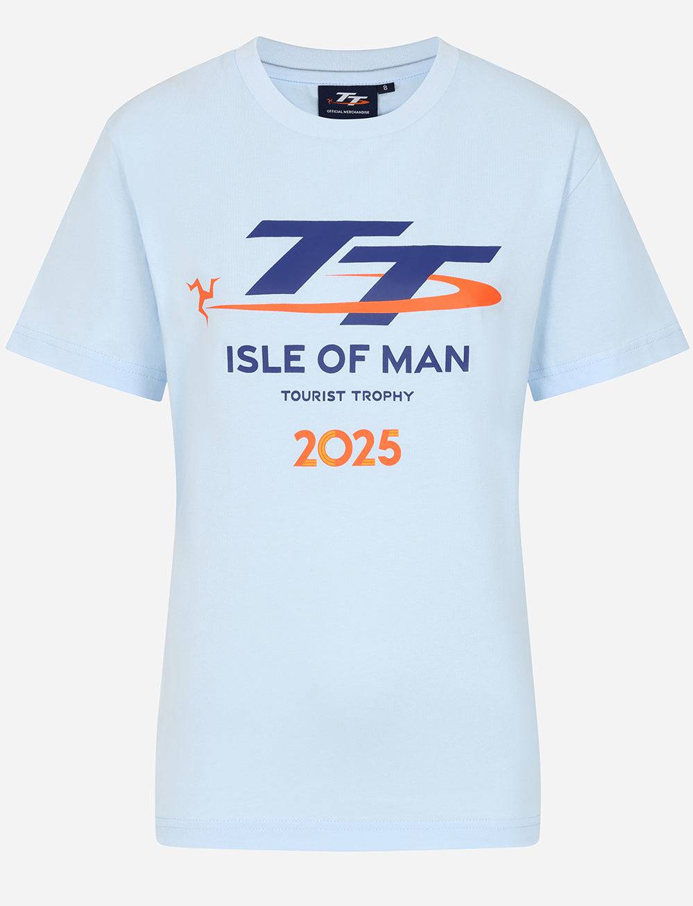 TT Races Signature Women's Logo T-Shirt - Light Blue - Isle of Man TT Races Official Merchandise